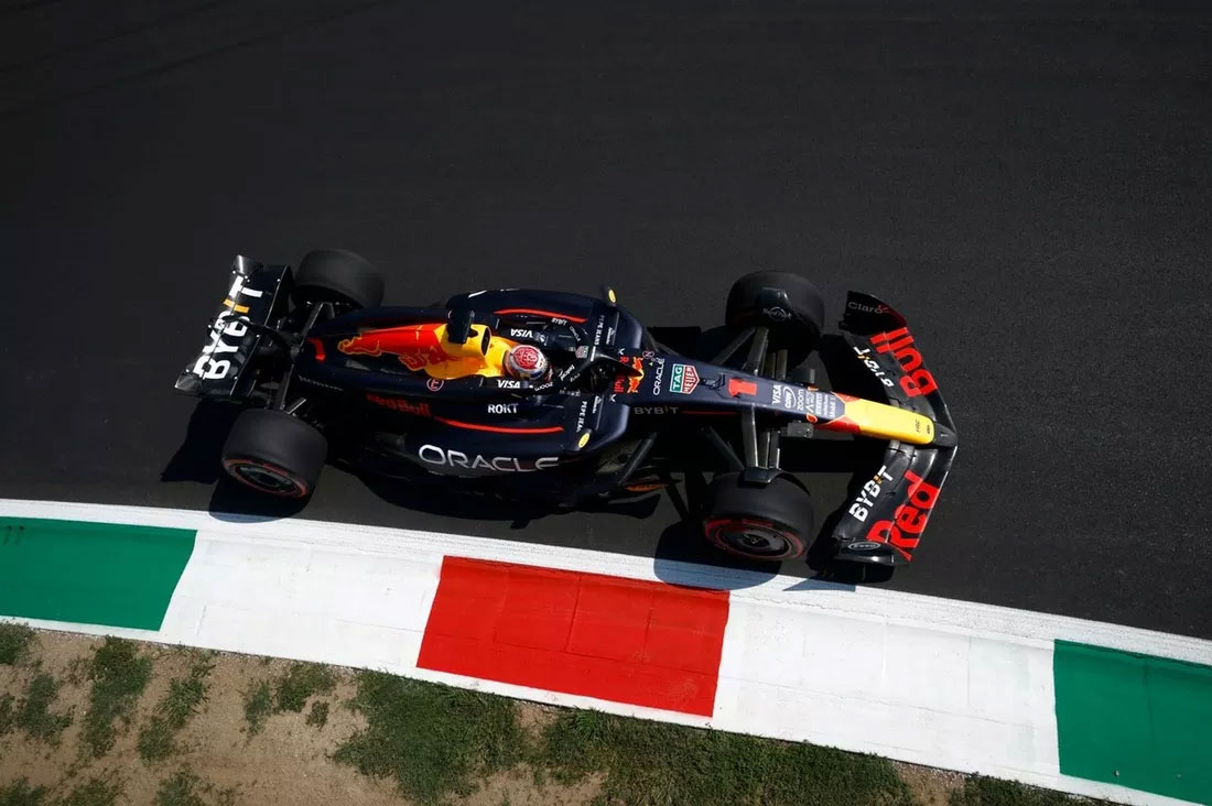 FP1 F1 GP Italia: Verstappen Menjanjikan, Antonelli Crash